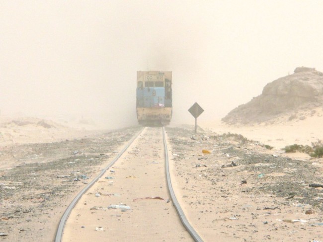 pociąg (1) Dworzec w Nouadhibou